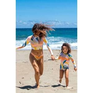 NEW IMSY girls' alani rash guard in cabana